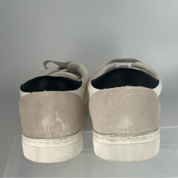 Steve Madden Women’s Leather Upper White/Black/Gray Star Sneakers - 9 - Picture 3 of 8